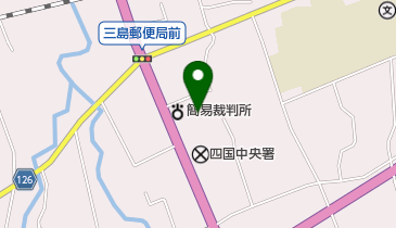 四国中央区検察庁の地図画像