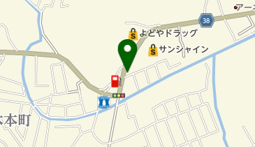 ユーショップハリギの地図画像