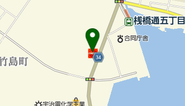 四国石油株式会社 港町給油所の地図画像