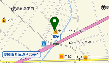 クロワッサンの店高知店の地図画像