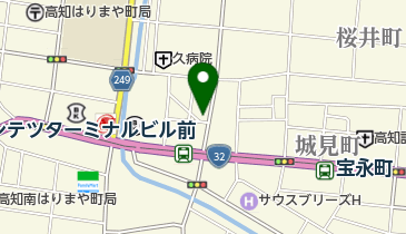 ぜにや菓子店の地図画像