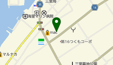 三里公民館の地図画像