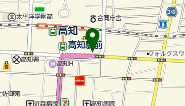 高知高等学院の地図画像