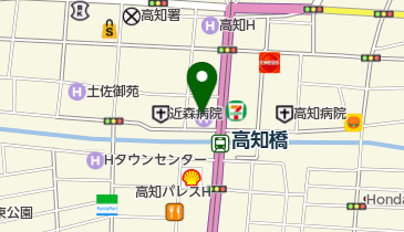 高知県サッカー協会の地図画像