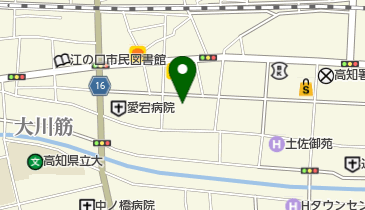 ストロベリーコーンズ高知中央店の地図画像