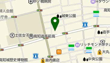 マージャンクラブおうてすじの地図画像