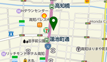 天狗堂めがね店 はりまや町店の地図画像