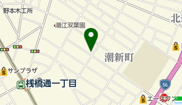 東岡理容室の地図画像