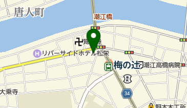 まつざわ理容室の地図画像