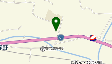 赤野公民館の地図画像