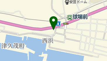 浜田釣船店の地図画像