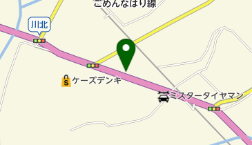 カワノ理容の地図画像