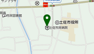 高知県薬剤師会土佐市民病院FAXコーナーの地図画像