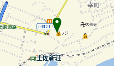 ミルキーランドフジ須崎店の地図画像