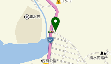 京屋クリーニング店 工場の地図画像