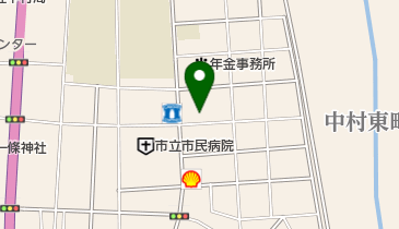 メッセージ美容室の地図画像