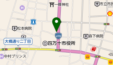 夕部化粧品店の地図画像