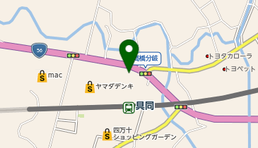 板山自動車販売の地図画像