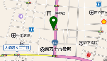 田村はきもの本店の地図画像