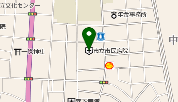 中医学研究所付属鍼灸院の地図画像