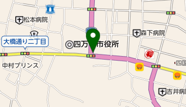 屋形船四万十の碧の地図画像