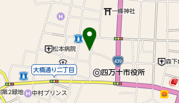 かりや理容所の地図画像