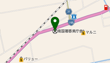 高知県交通安全協会香美支部の地図画像