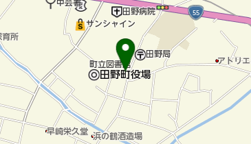 なかの美容室の地図画像