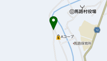 馬路村森林組合の地図画像