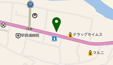 肉の中村の地図画像