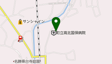 高知県薬剤師会高北病院FAXコーナーの地図画像