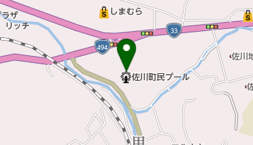 佐川町民プールの地図画像