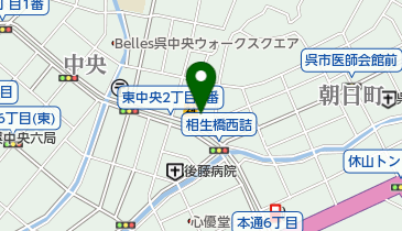 フレームヘアーの地図画像