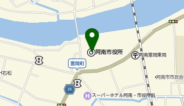 阿南市立 図書館カウンターの地図画像