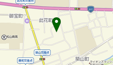 松山市青少年育成市民会議の地図画像