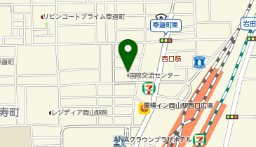 岡山国際交流センターの地図画像