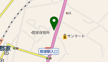 有限会社上田石材郡家展示場の地図画像