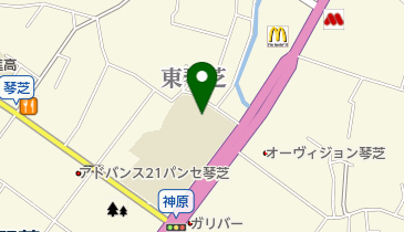 琴芝学童保育クラブ・小学校の地図画像