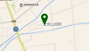 地域活動支援センター香美の地図画像