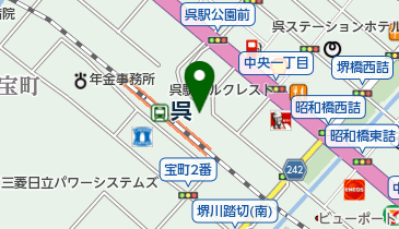 TBC呉店の地図画像