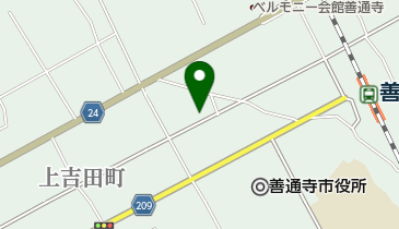 善通寺犬猫病院の地図画像