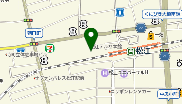 松江市役所 産業経済部 テルサ事務局の地図画像