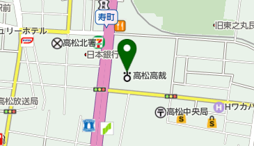 高松検察審査会・事務局の地図画像