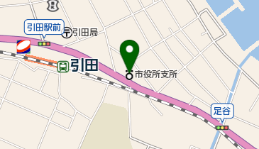 引田公民館の地図画像