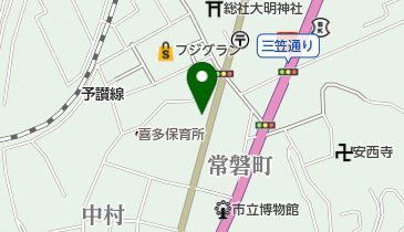 フジタレコード店の地図画像