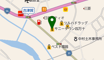 双葉園 サニータウン四万十店の地図画像