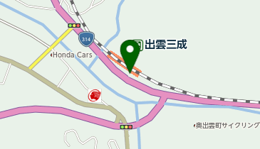 奥出雲町観光協会の地図画像