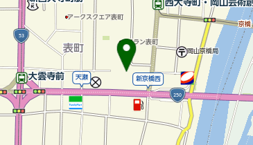 岡山県行政書士会の地図画像