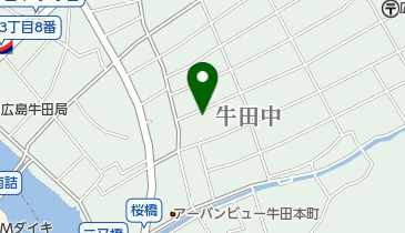 牛田中薬局の地図画像