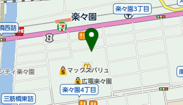 新川 楽々園店の地図画像